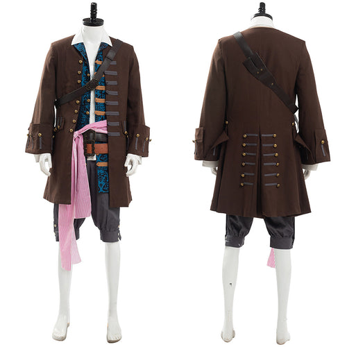 Pirates Brown Cosplay Costume Set Halloween Suit