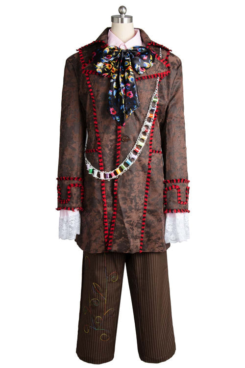 Johnny Depp Mad Hatter Outfit Suit Halloween Cosplay Costume