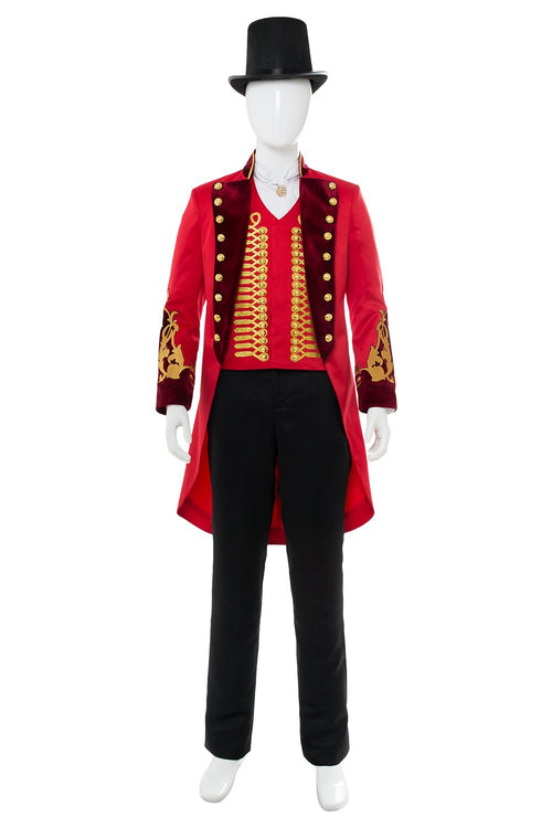 The Greatest Showman P.T. Barnum Red Suit Cosplay Costume