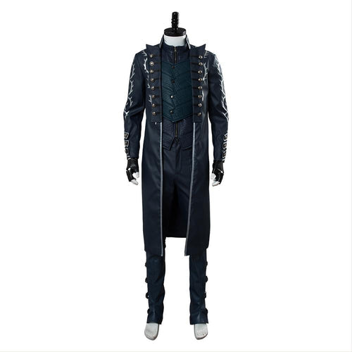 Devil May Cry V Vergil Aged Outfit Cosplay Costume for Halloween Carnival