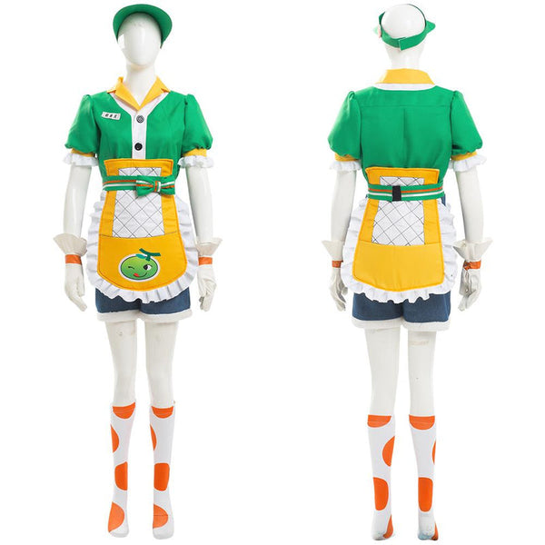 Overwatch Honeydew Mei Anniversary Skin Cosplay Costume Maid Dress Outfit for Adult Women