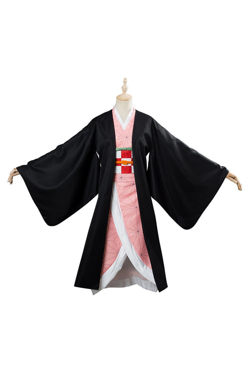 Adult Nezuko Demonslayer Cosplay Full Set Outfit Halloween Costume