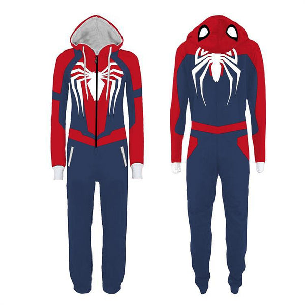 Marvel's Spider-Man PS4 Halloween Costume Jumpsuit Sleepwear Kigurumi Onesie