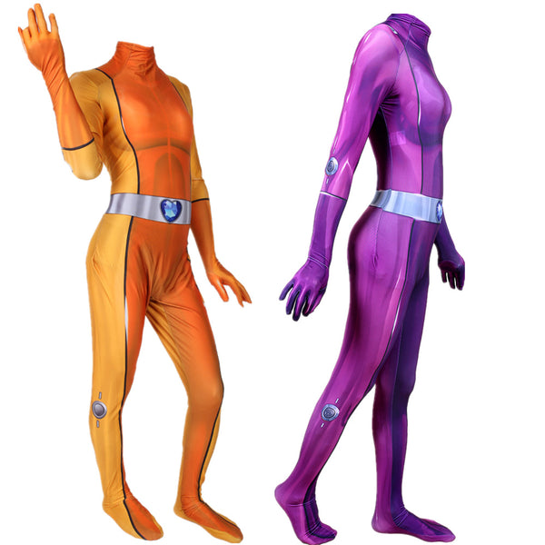 Alex Totally Spies Mandy Halloween Costume Spies Jumpsuit Adults Kids Cosplay Suits