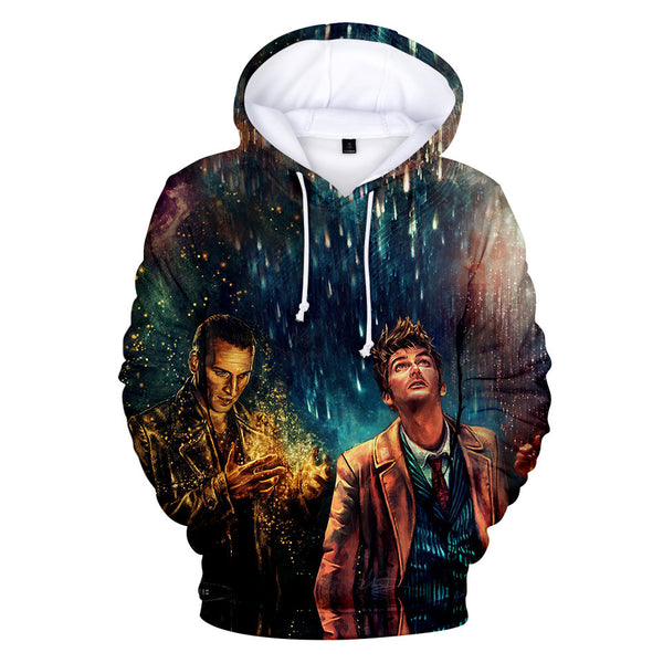 Doctor Who David Tennant Tenth Doctor Costume Hooded Pullover Unisex Sportswear