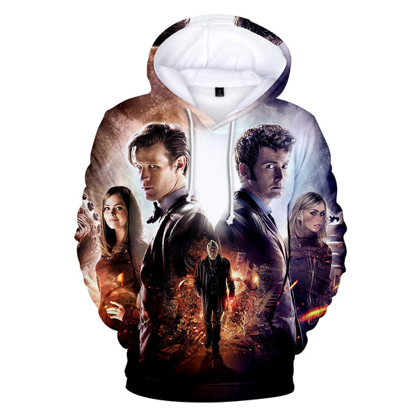 Day of The Doctor Costume Doctor Who Pullover Hoodie Casual Wear for Men