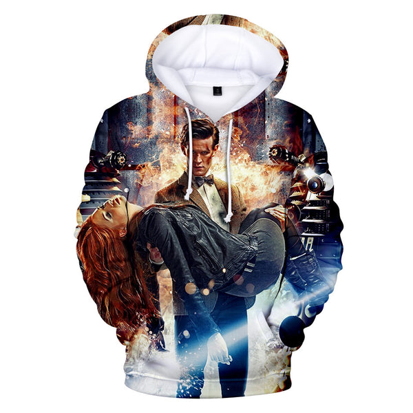 Doctor Who Series 7 Adult Unisex Hoodie Sweatshirt 3D Print Halloween Costume