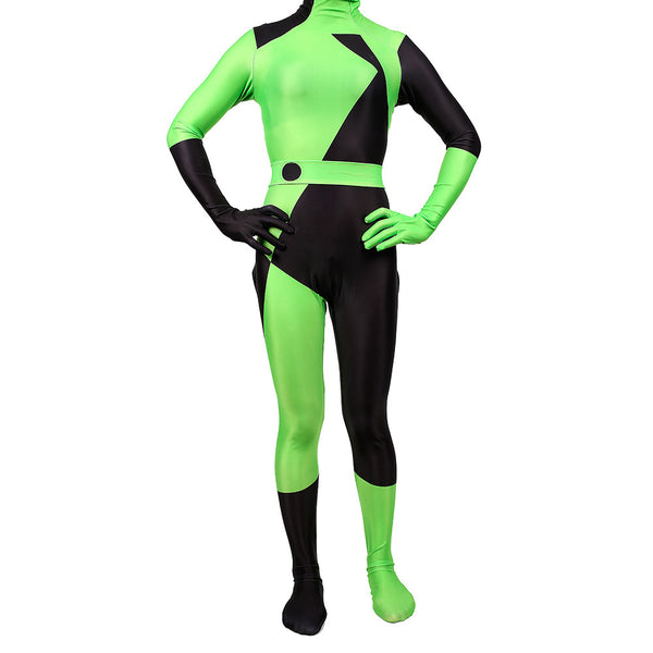 Shego Kim Possible Cosplay Zentai Suit Super Villain Halloween Costume