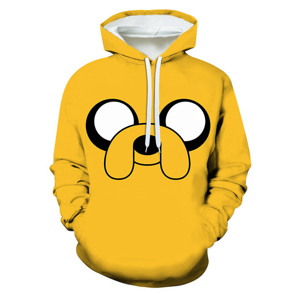 Jake The Dog Cosplay Hoodie Unisex Pullover Sweatshirt Halloween Costume