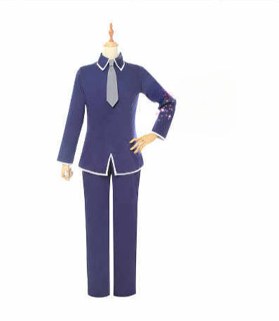 Fruits Basket Yuki Sohma Cosplay Anime Costume Blue School Uniform for Man