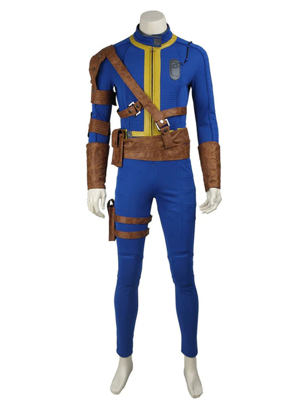 Fallout TV Vault 111 Dweller Blue Jumpsuit Full Set Party Carnival Halloween Cosplay Costume