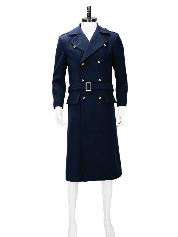 Captain Jack Harkness Trench Coat Doctor Who Navy Wool Coat Jacket