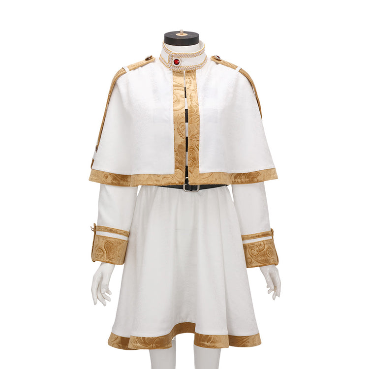Sousou No Frieren Frieren Cosplay Costume Women Cape Dress Belt Outfi ...