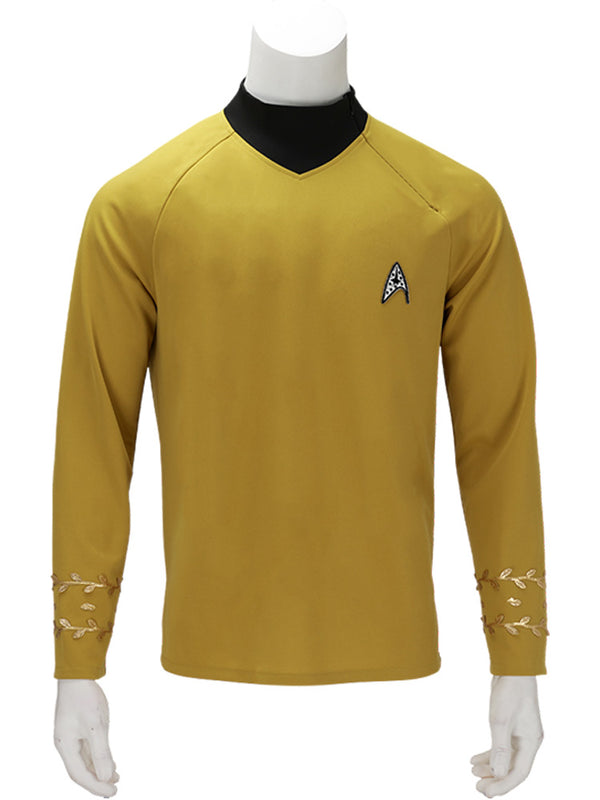 The Original Series TOS Uniform Yellow Shirt Cosplay Costume