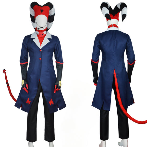 Helluva Boss Blitzo Halloween Cosplay Costume Outfit with Demon Tail