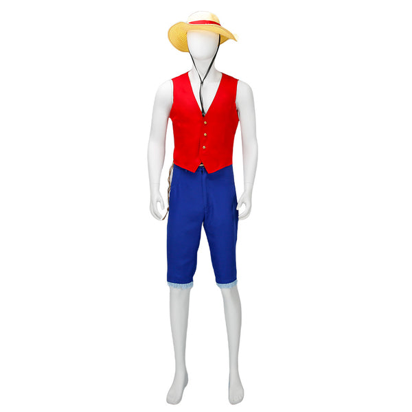 One Piece TV Series 2023 Monkey D. Luffy Outfits Party Carnival Halloween Cosplay Costume