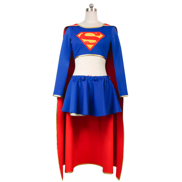 Michael Turner Supergirl Short Skirt Costume DC Heroine Cosplay Full Set