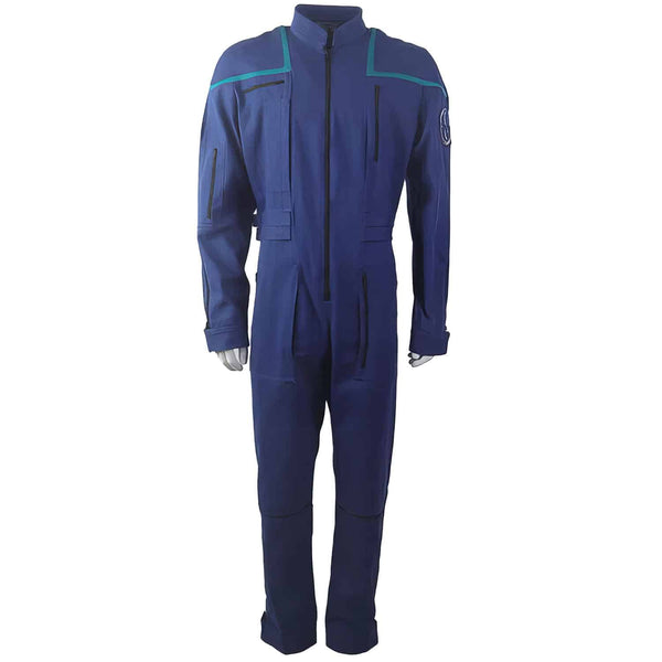 Enterprise Duty Jumpsuit Blue Uniforms Captain Jonathan Archer Cosplay Costumes