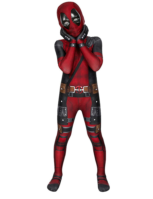 Kids Deadpool Marvel Halloween Cosplay Bodysuit with Mask