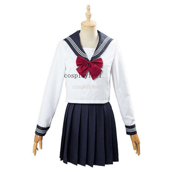 Navy Bue Sailor Cosplay Suit High School Dress Students Uniform