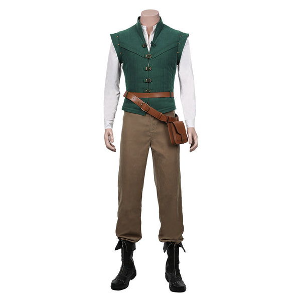 Tangled Flynn Rider Vest Costume Halloween Cosplay Outfits for Men