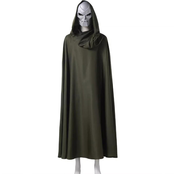 Dr. Doom Outfit Halloween Cosplay Costume  mask and cape Suit