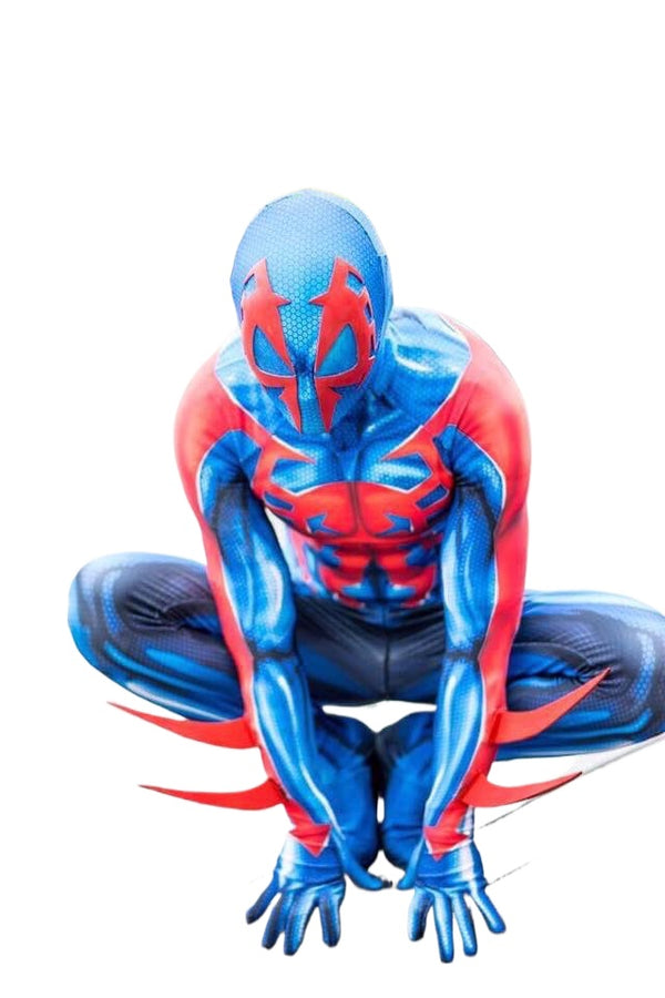 Spiderman 2099 Costume Miguel O'Hara Superhero Bodysuit Cosplay Zentai Jumpsuit