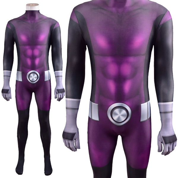 Beast Boy Costume Anime Teen Titans Halloween Cosplay Zentai Suit