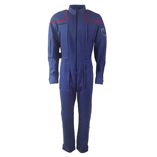 Enterprise Duty Jumpsuit Red Uniforms Captain Jonathan Archer Cosplay Costumes