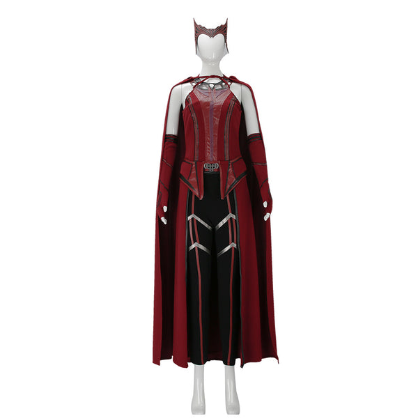 Doctor Strange in the Multiverse of Madness - Scarlet Witch Wanda Cosplay Costumes Cloak Outfits