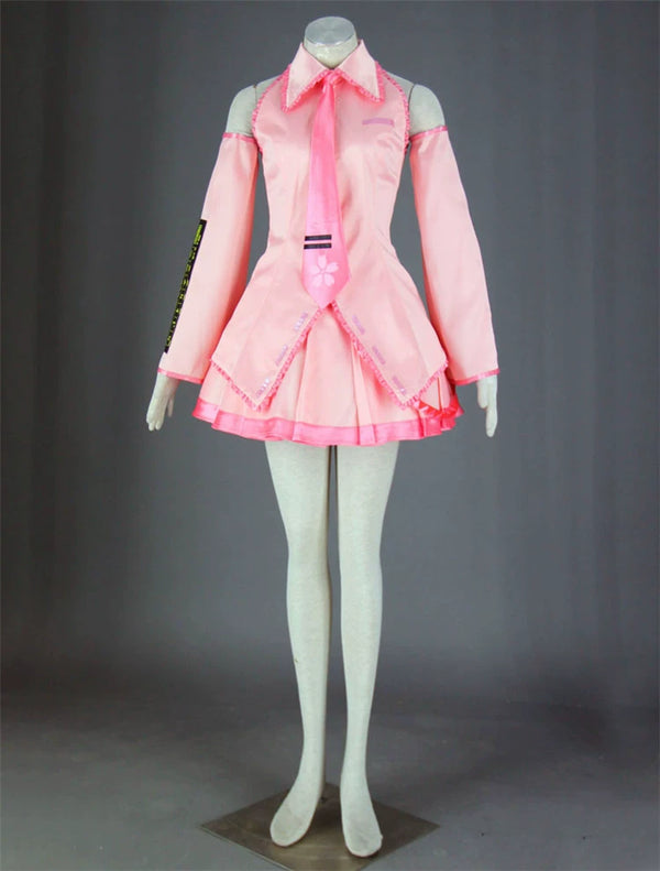 Sakura Miku Default Costume Halloween Cosplay Dress Up Suit