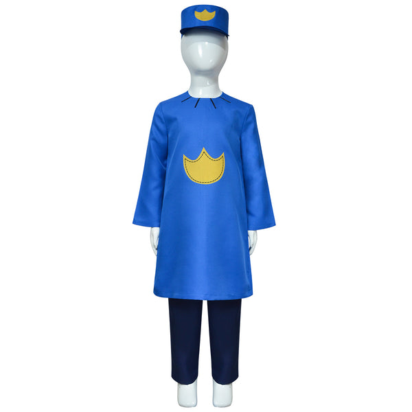 Dog Man Blue Outfit Policeman Cosplay Costume with Cap