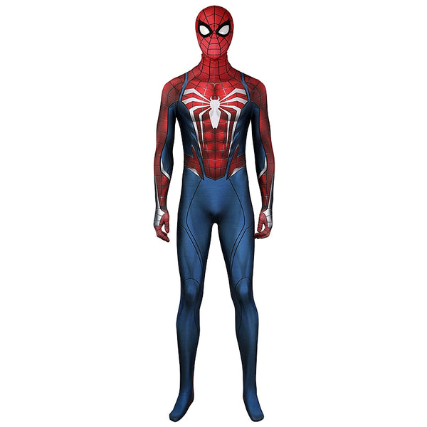 Peter Parker Spider-Man Advanced Suit 2.0 Marvels PS5 Game Cosplay Costume Jumpsuit