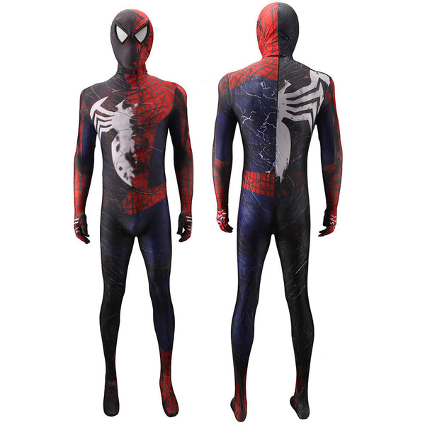 Venom Symbiote Spiderman Costume Raimi Peter Parker Spider Man Symbioted Suit Halloween Cosplay Jumpsuits