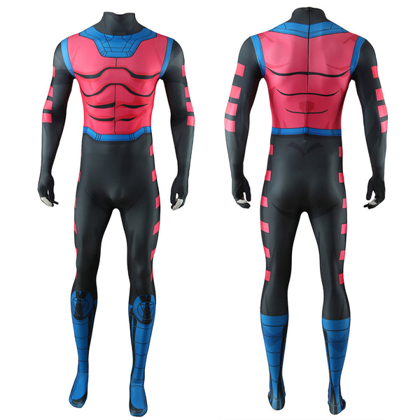 X-Men Gambit Anime Cosplay Marvel Superhero Costume Jumpsuit Bodysuit