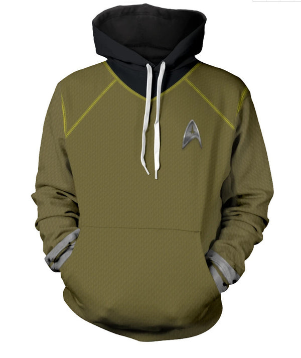 Captain Kirk Star Trek Into Darkness Cosplay Shirt 3D Print Pullover Hoodie