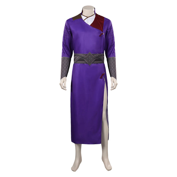 Baldur's Gate 3 Gale Dekarios Cosplay Costume Purple Robe Male Outfit