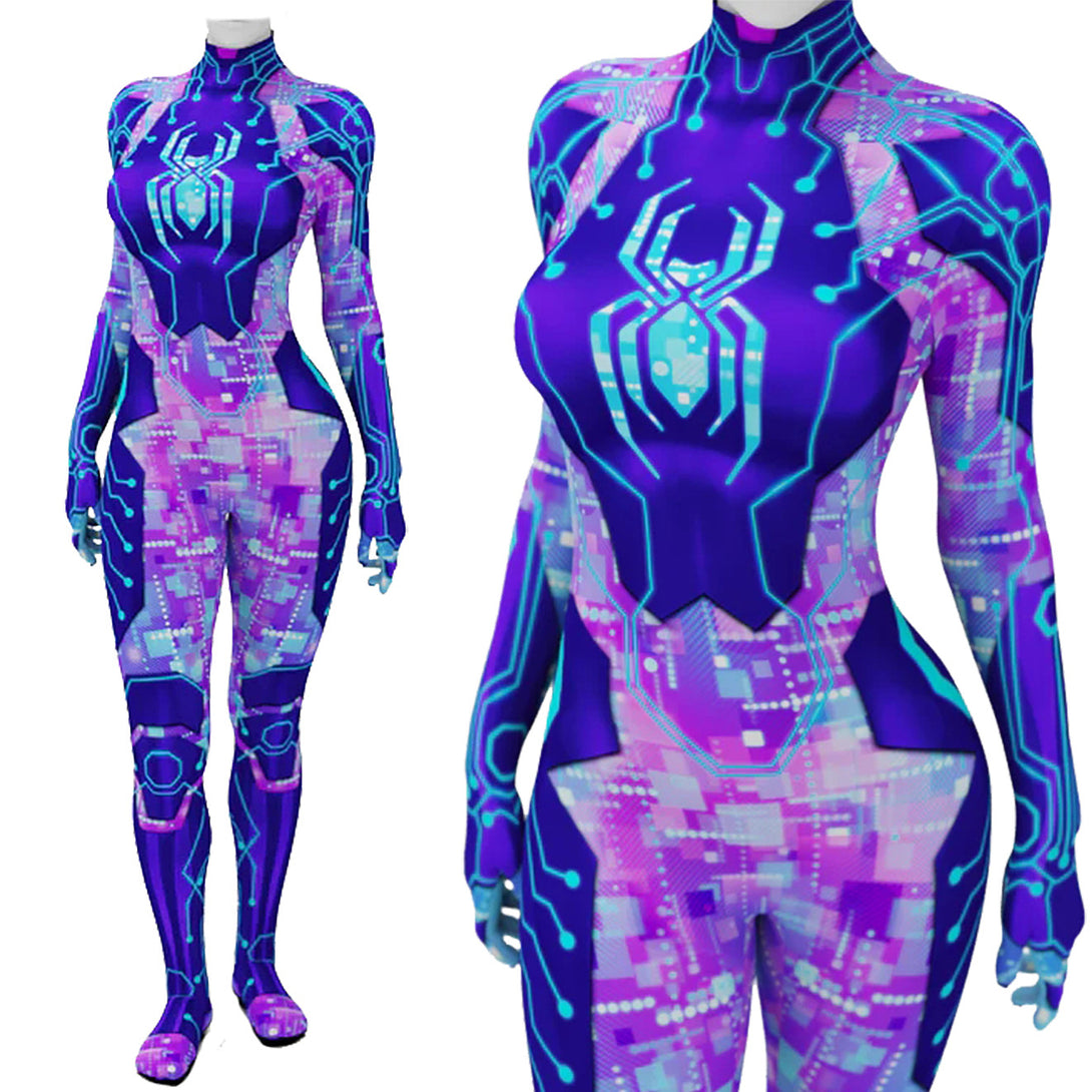Margo Kess Spider Byte Superheroe Cosplay Costume Across The Spider