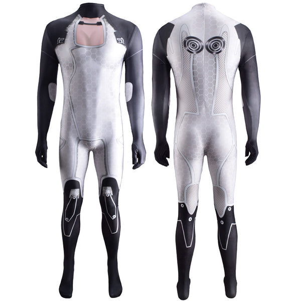 Mass Effect Miranda Lawson Costume Cosplay White Bodysuit for Women