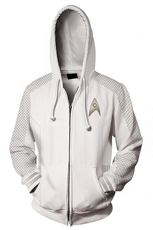 Star Trek Strange New Worlds Christine Chapel Officer Cosplay Hoodie Halloween Zip Up Jacket