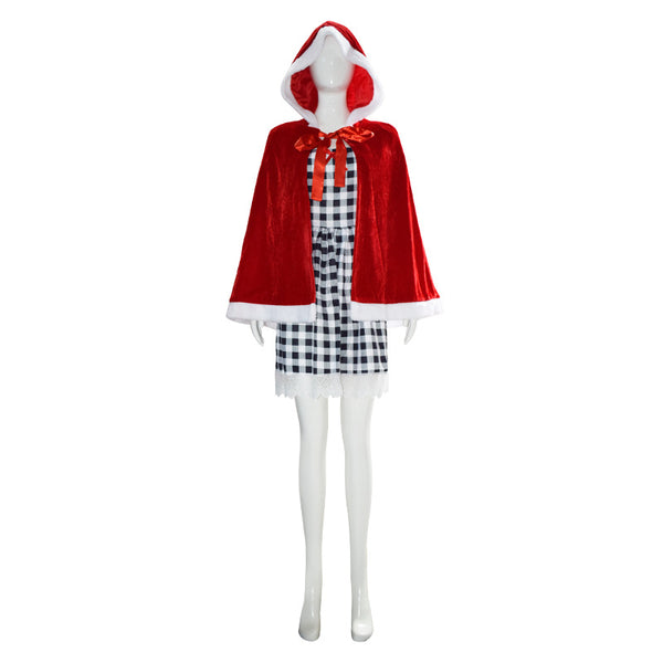 Cindy Lou Who Christmas Cosplay Costume Women Girls Storybook Dress