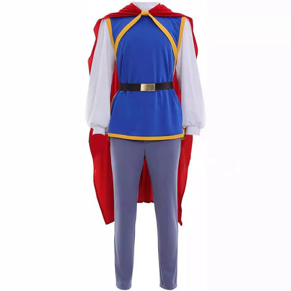 Snow White Prince Florian Costume Fairy Tales Character Halloween Cosplay Uniform Men Outfits