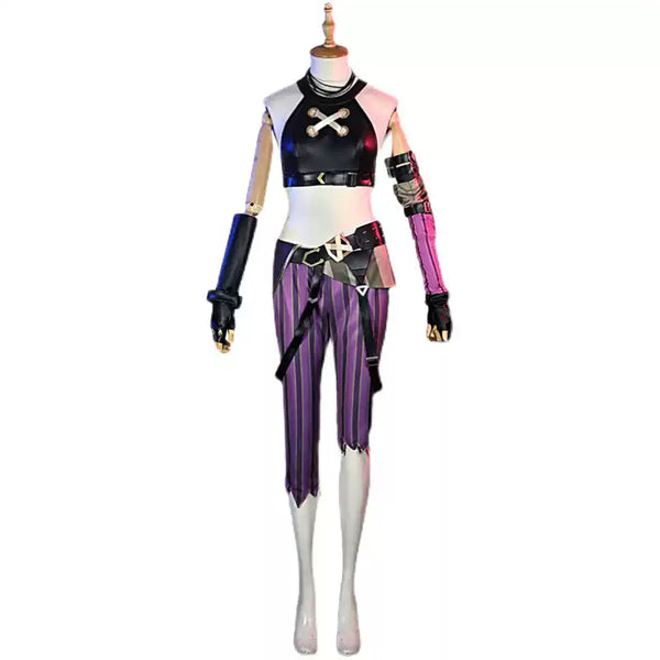 Arcane Jinx LOL Anime Cosplay Costume Halloween Party Outfit Carnival Suit