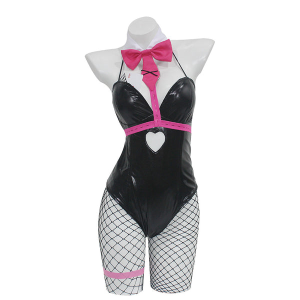 Rabbit Hole Miku Bunny Girl Cosplay Costume Women Sexy Bodysuit with Tail