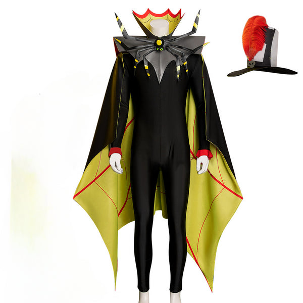 Hazbin Hotel Zestial Costume Demon Halloween Cosplay Outfit Uniform with Cloak