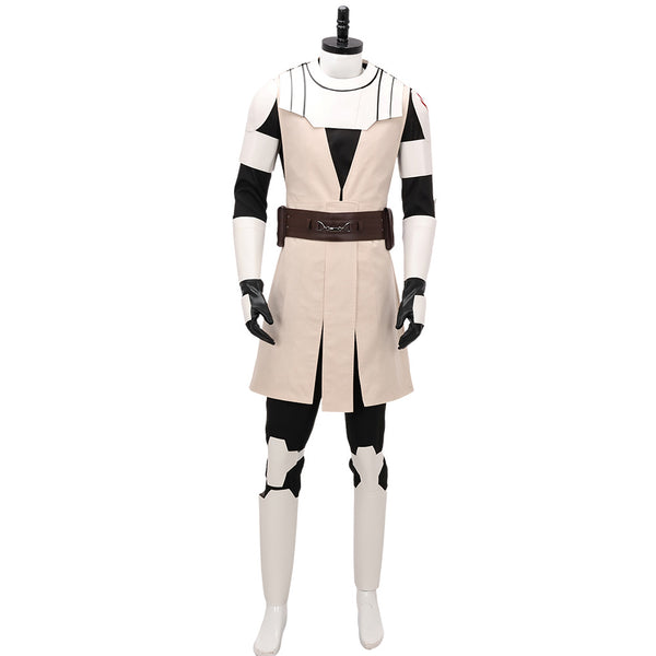 SW Jedi Knight Obi-Wan Armor Outfit Cosplay Costume