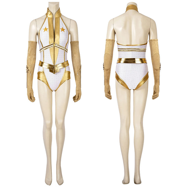 Sexy Starlight Cosplay The Boys S2 Annie January Gold Bodysuit Costume Set