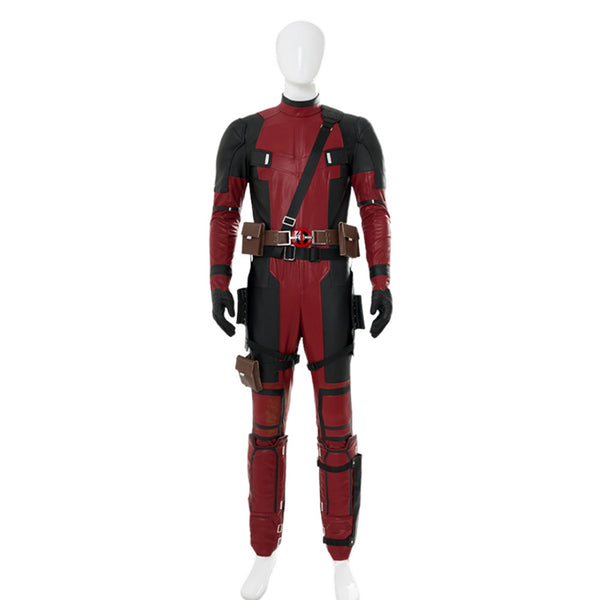 Movie Deadpool 3 Wade Winston Wilson Red Outfit Halloween Cosplay Costume