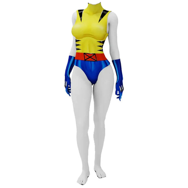 Wolverine X-Men '97 Genderbend Cosplay Suit Women's Wolverine Costume Swimsuit